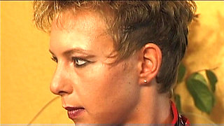 Blonde Mature German Gets Shared with Toys in BDSM FFM