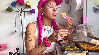 Spicy Food Mukbang Vlog Extra Hot Mozzarella Sticks