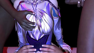 3D Cute Cosplay Babe Wearing Hot Dress Have Gangbang Sex