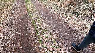 Naked Breasts Punished on the Forest Path