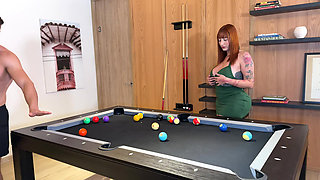 Pool Game Ends in Hot Fuck with Big Ass Latina - Devil Khloe