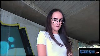 Sasha Sparrow And Tomas Hyka - Sweet Ass Czech Is Fucked In Public Under A Bridge