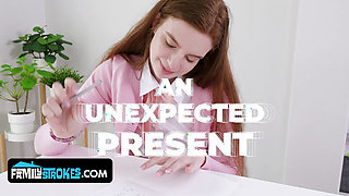 Virgin Stepdaughter's StepFather's Day Surprise: Popping Her Cherry for Stepdad