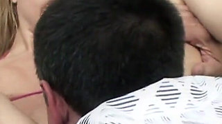 Young blonde teen gets fucked by older dude