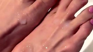 Beautiful Brunette Foot Fetish