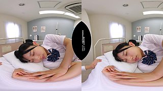 Japanese students explore intense VR classroom POV passion