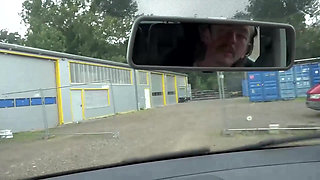 Big boobs tattooed girl fucking masturbating in the limousine