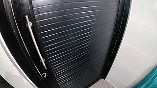 New married neighbor. Fucking in the toilet. Total slut.