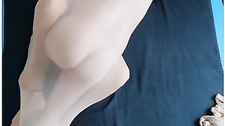 Nylon Encasement Test With Hot Naked Granny