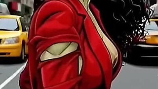 Horny Muscular MILF Dominatrix Fucks in the Car