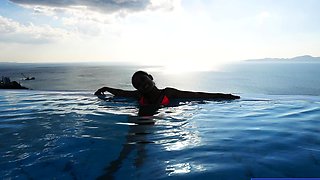 Bubble butt Thai GF first time anal fuck