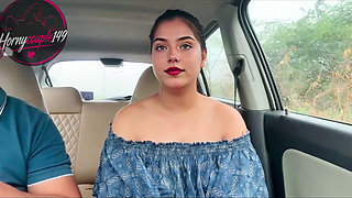 Indian Beautiful Stepsister Taken Outdoors and Fucked Hard When She Was Alone in the Car