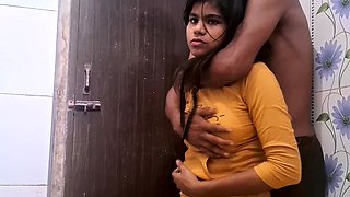 Natural Tits Indian 18 Year Old Teen Fucked In Bathroom