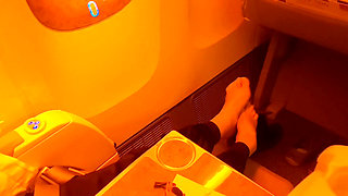Mature Blonde Wife Enjoys Sex After Flight
