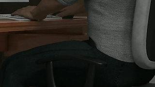 I'm a Cuckold, My Wife Gets Fucked by My Boss with a Big Black Dick, Cums in Her