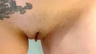Sexy teen ebony solo toy masturbation