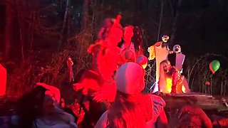 Freaky Clown Party with EdgesOfReality - Big Tits Outdoor Fetish Group Sex