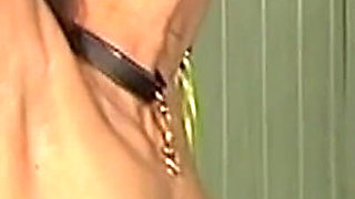 Mature Brunette MILF Bound with Weighted Nipple Clamps