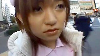 Naughty Asian girl is pissing in public part2