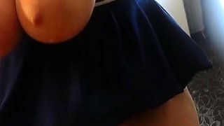 Big boobs milf masturbates with her dildo