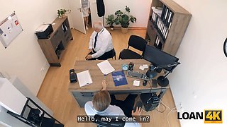 Loan4k. amateur cruel office sex with fantastic mina k and a loan chief