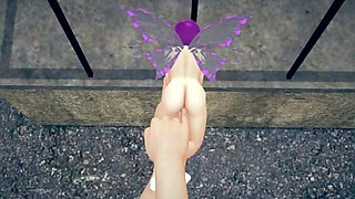 Hot tiny fairy gets fingered hard - petite pussy play