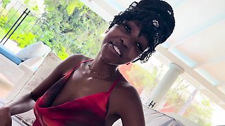 BUSTY 18YO EBONY Tight Pussy Pounded