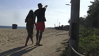 Anal to the Brunette From the Beach (beautiful From the Sun)