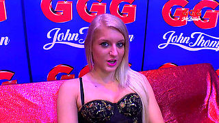 Blonde Bombshell Anna Wants to Swallow in Casting Couch Fuck