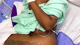 Horny doctor, fucks his patient, and leaves her tits full of milk