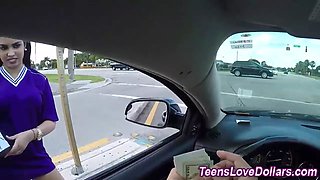 Real teenie spunked money