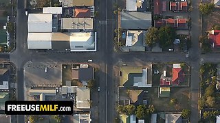 Son-in-law catches his newly divorcee step-mother getting railed as a free-for-all use tramp - freeuse cougar