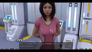 Stranded in Space - Stretching Out with Big Boobs MILF