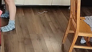 Sexy Latina Tries on and Cuts Clothes - Sexy Latina with Hairy Pussy, Big Tits, Big Ass