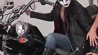 Two French Sluts Play with Toys on the Bike