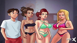 SummertimeSaga - Three Pussies Get Cabin Sex at the Beach E4 #40