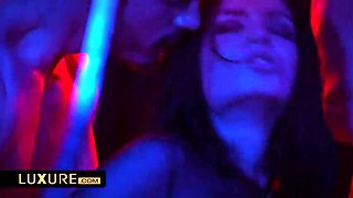 Anna Polina & Clara Mia Surprise Orgy in Swinger Club - Big Tits, Blowjob, Group Sex HD