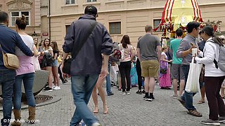 Alena Flashes Tits Publicly