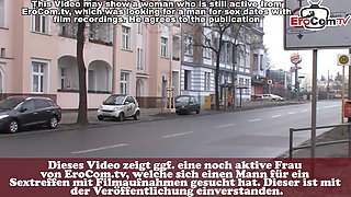 Normal German teen persuaded to have sex on the street