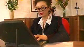 Big tits secretary fucking her boss