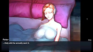 Femdom strapon, big boobs, gaming