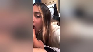 Girlfriend Passionate Blowjob