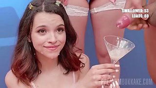 Ohana Petite Gangbang Bukkake