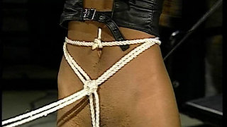 Two Tited up German Black Babes Got Used in Bondage Session