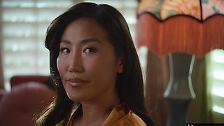 Asian goddess Jennie Rose gets drilled by Ryan Driller in a steamy session of raw passion