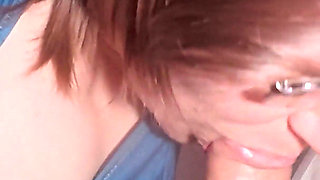 A Mouthful of Cum. Cum in My Mouth From a Good Blowjob.