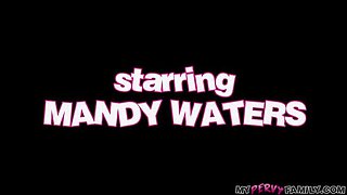 Mandy Waters Big Tits MILF Stepmom Catches Gooner Stepson Masturbating by Pool