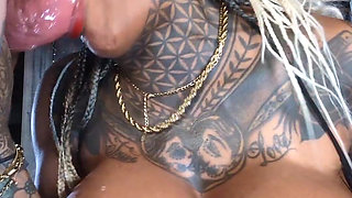 Nympho Dolly Slut with 'giant Boobs' Sloppy Deep Blowjob a Bwc