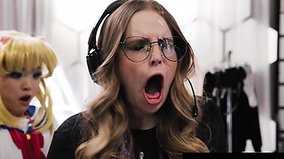 ADULT TIME - FUTA Babe Lulu Chu Takes GUSHING CUMSHOTS From