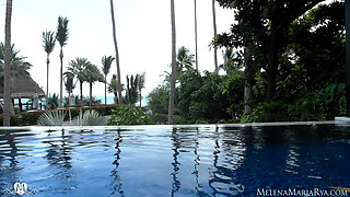 Melena Maria Rya Naked in Pool